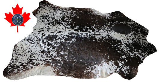 99720 Cowhide rug  TRICOLOR Collection Quebecuir Premium SUPER BIG SIZE XXXL