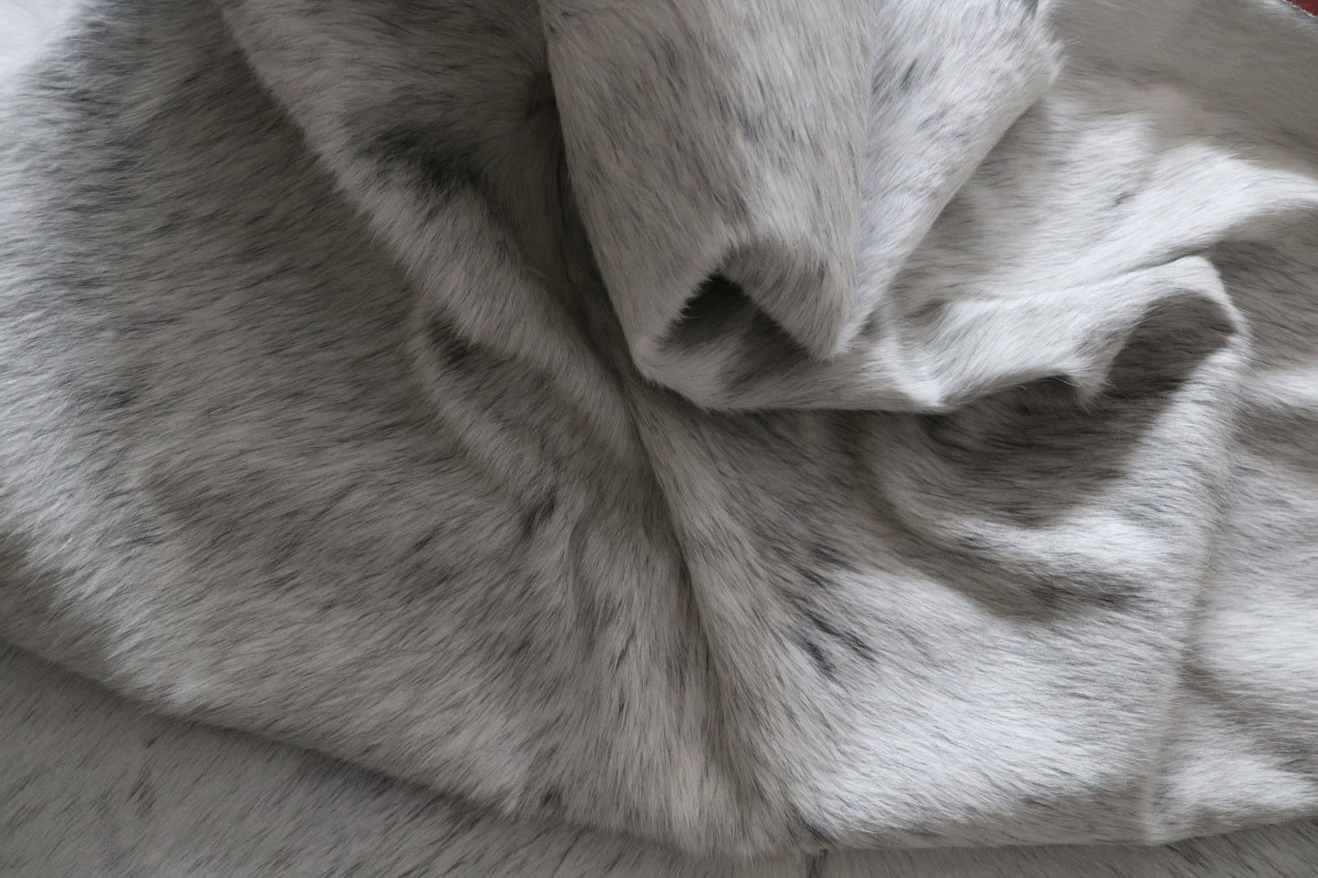 99729 Cowhide rug  GREY & WHITE Collection Quebecuir Premium