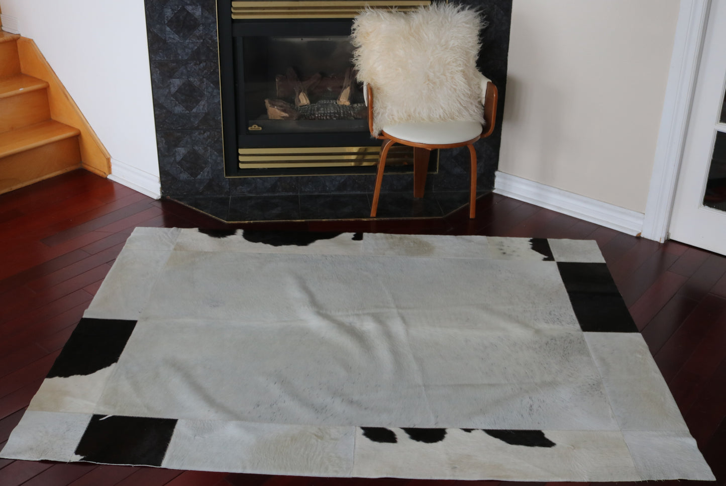 99732 Cowhide rug Patchwork Collection Quebecuir Premium