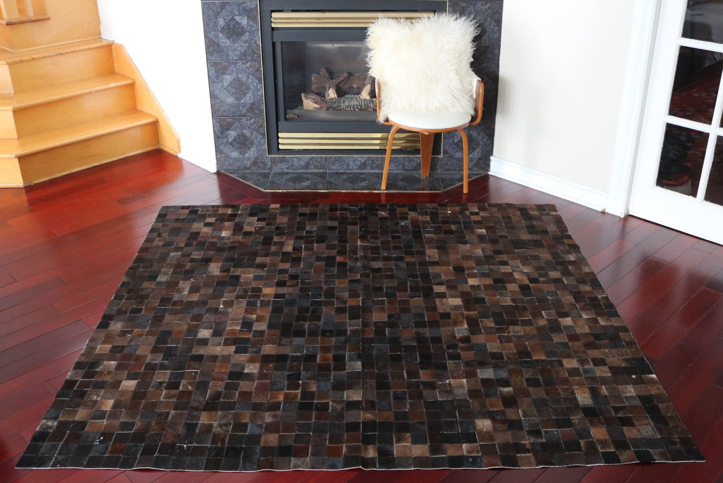 99733 Cowhide rug Patchwork Collection Quebecuir Premium