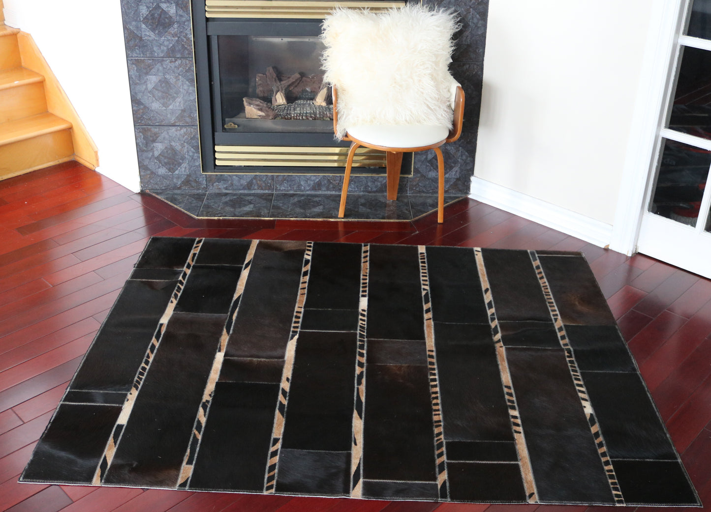 99734 Cowhide rug Patchwork Collection Quebecuir Premium  BIG SIZE XXL