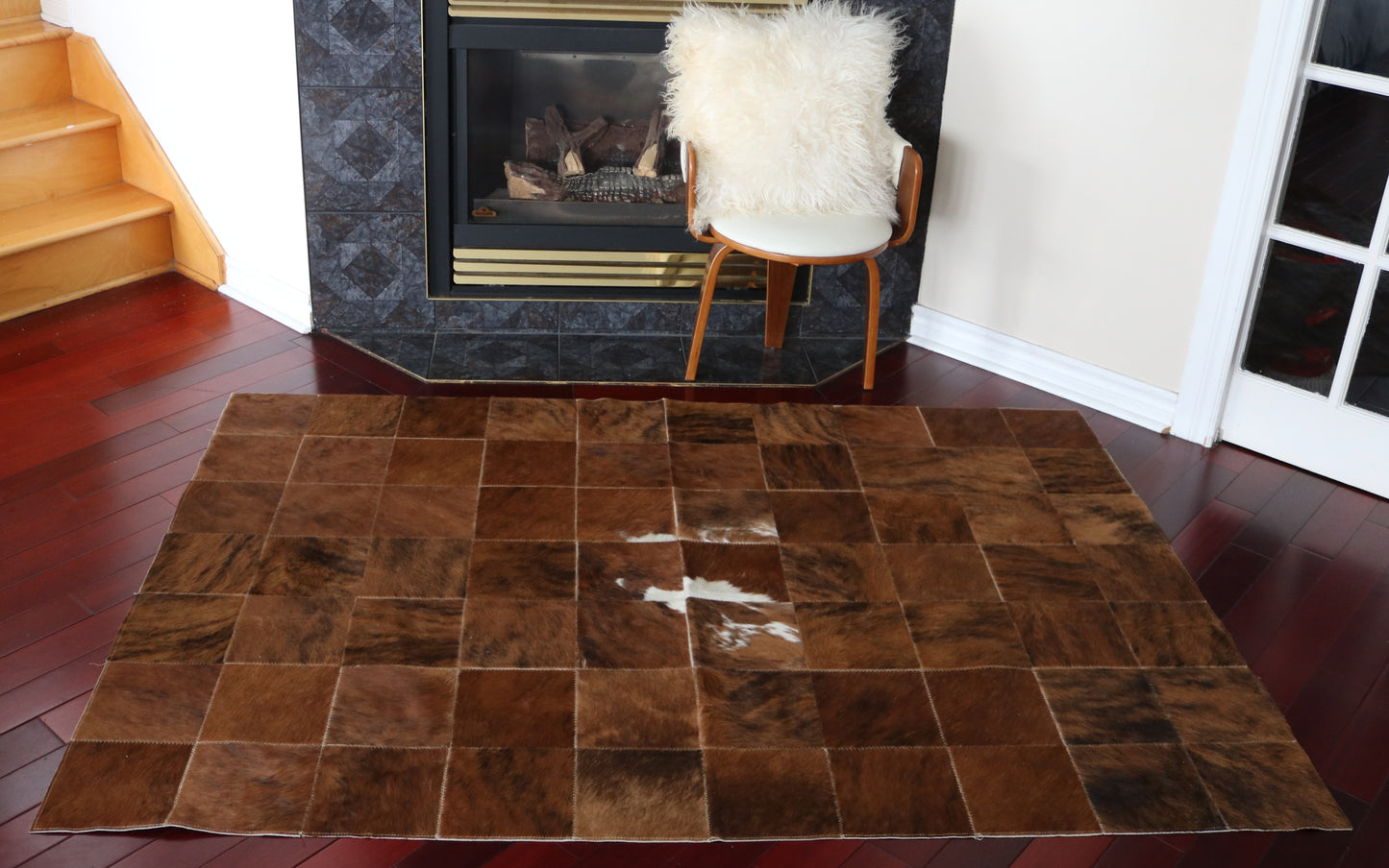 99737 Cowhide rug Patchwork Collection Quebecuir Premium  BIG SIZE XXL