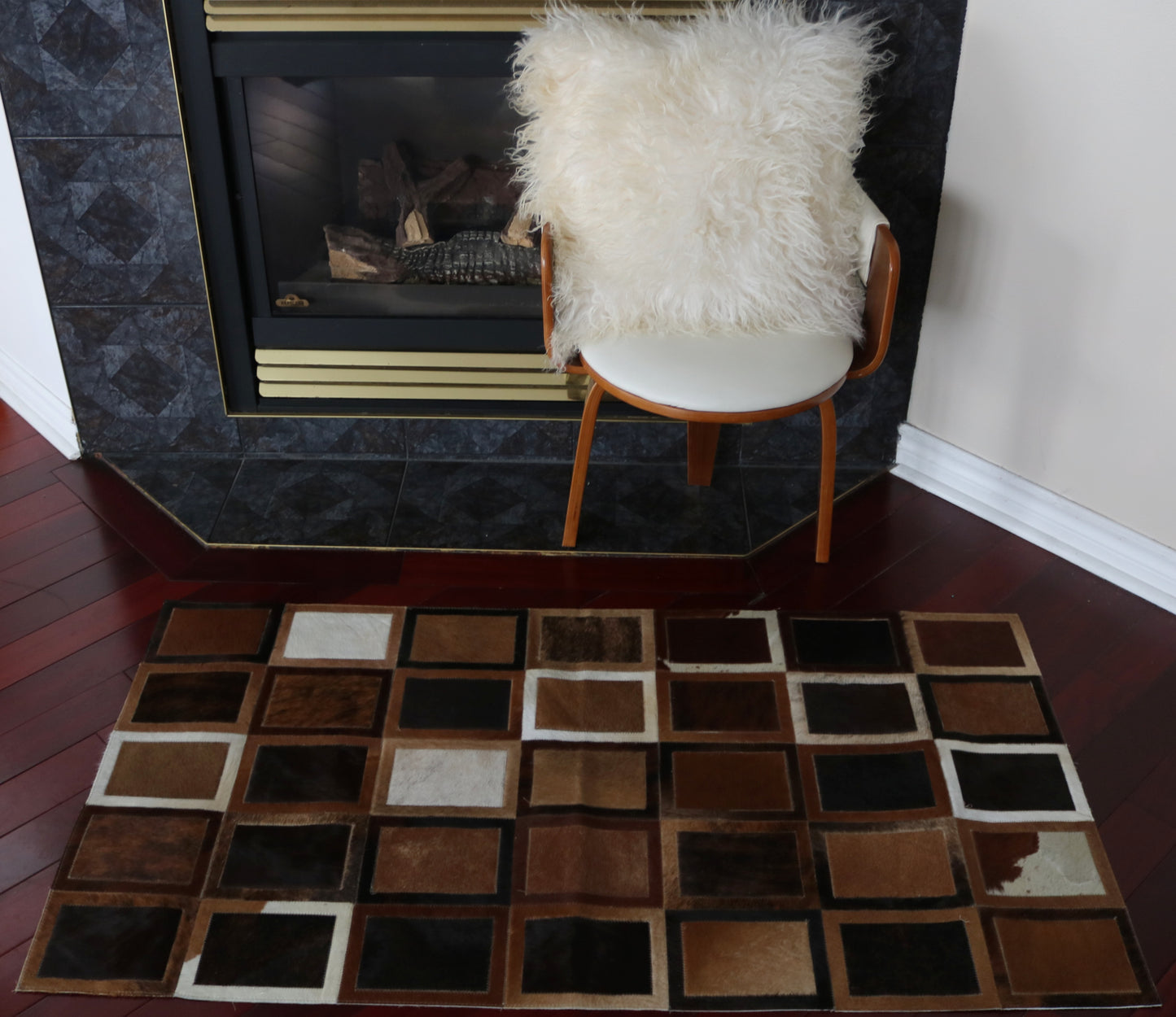 99742 Cowhide rug Patchwork Collection Quebecuir Premium