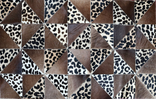 99743 Cowhide rug Patchwork Collection Quebecuir Premium
