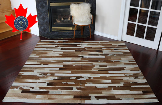 99750 Cowhide rug Patchwork Collection Quebecuir Premium