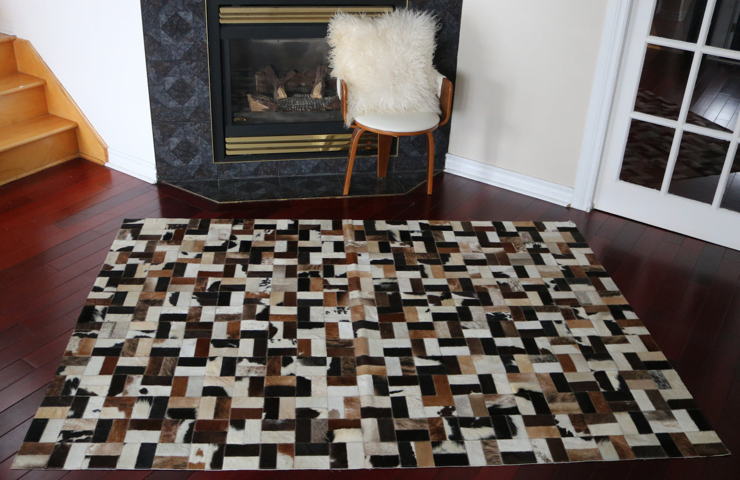 99751 Cowhide rug Patchwork Collection Quebecuir Premium