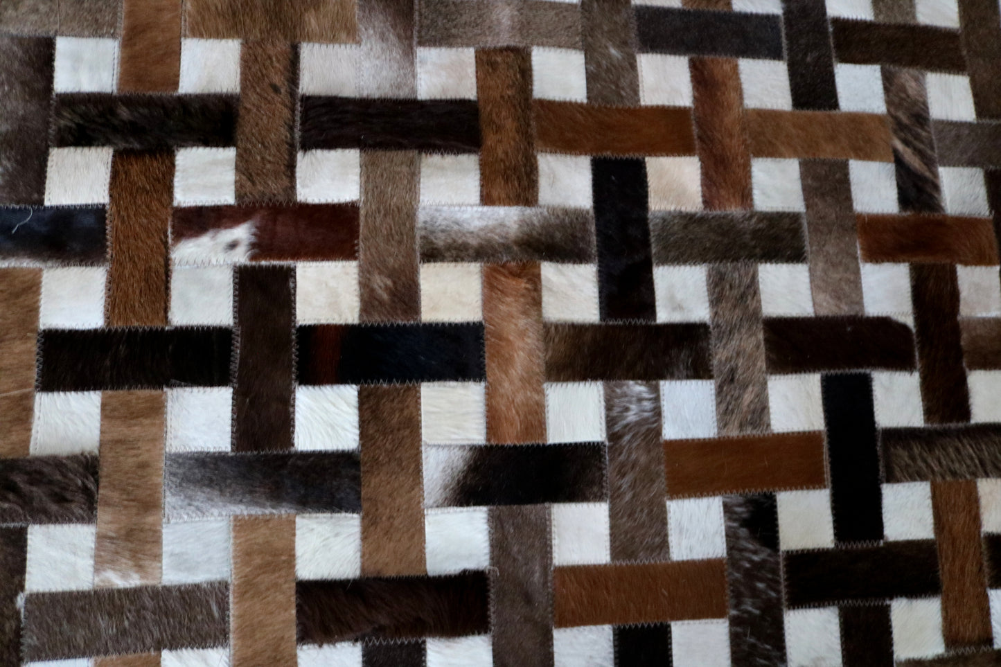 99752 Cowhide rug Patchwork Collection Quebecuir Premium