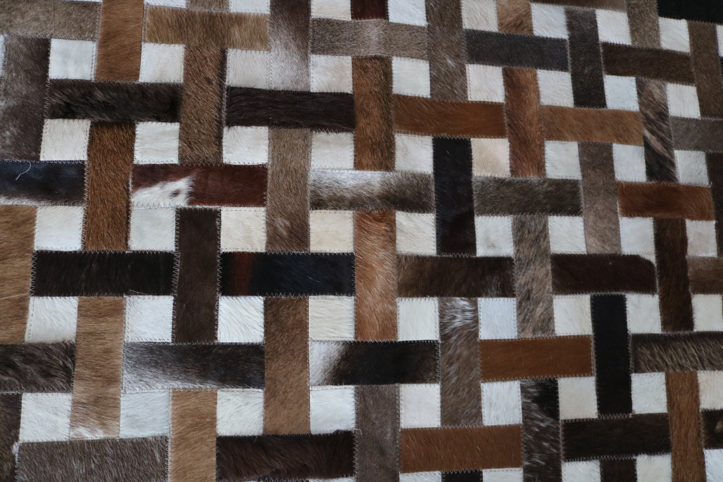 99752 Cowhide rug Patchwork Collection Quebecuir Premium