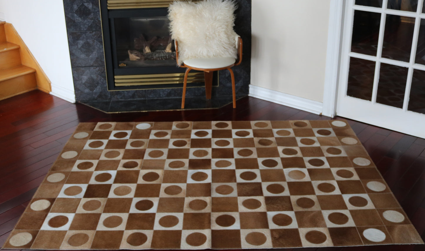99756 Cowhide rug Patchwork Collection Quebecuir Premium