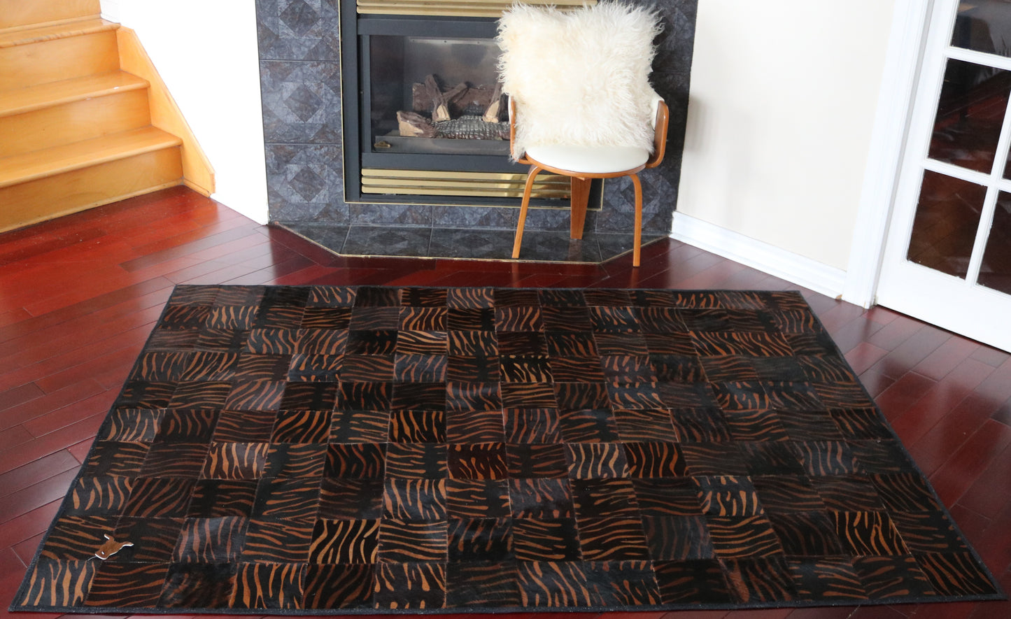 99757 Cowhide rug Patchwork Collection Quebecuir Premium
