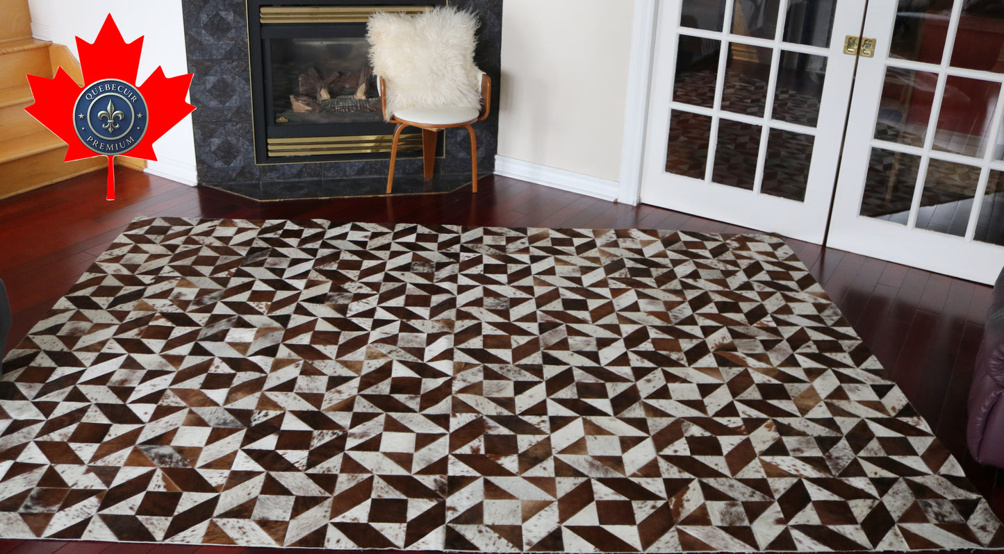 99758 Cowhide rug Patchwork Collection Quebecuir Premium SUPER   BIG SIZE XXXL
