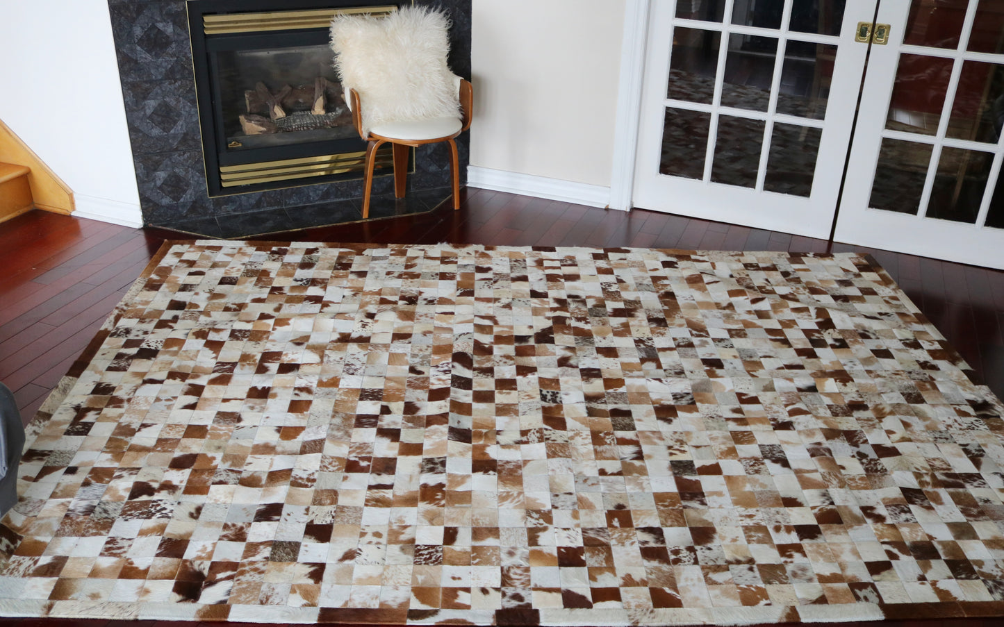 99759 Cowhide rug Patchwork Collection Quebecuir Premium SUPER   BIG SIZE XXXL