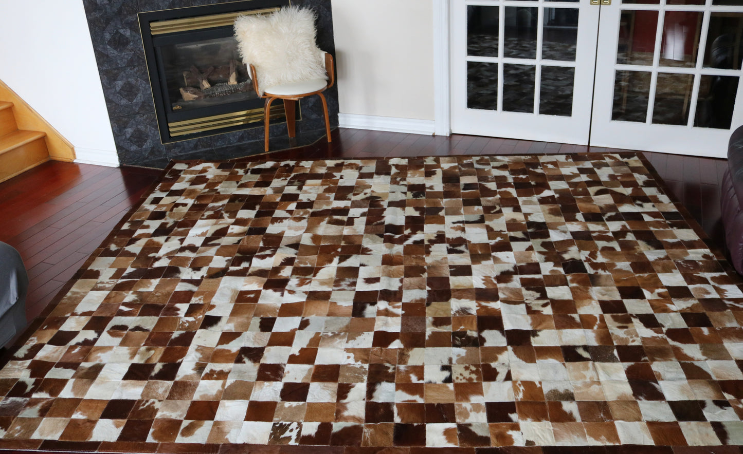 99761 Cowhide rug Patchwork Collection Quebecuir Premium SUPER   BIG SIZE XXXL