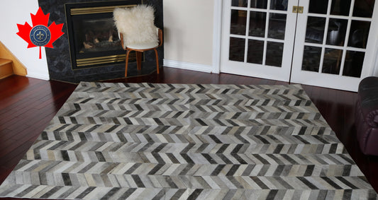 99764 Cowhide rug Patchwork Collection Quebecuir Premium SUPER   BIG SIZE XXXL