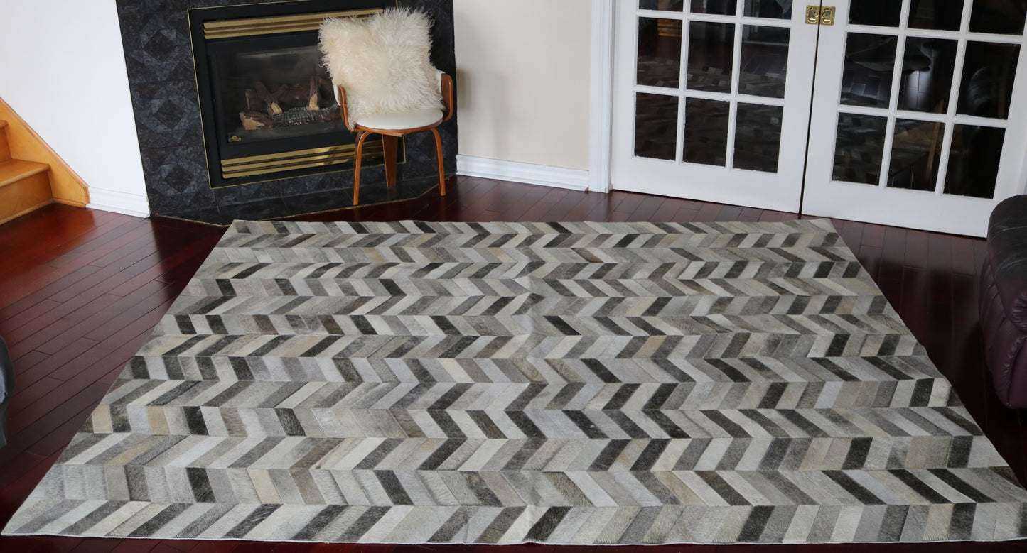 99764 Cowhide rug Patchwork Collection Quebecuir Premium SUPER   BIG SIZE XXXL