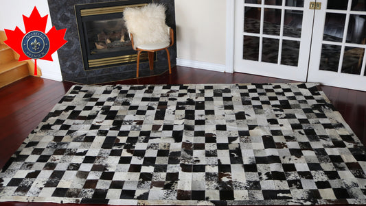99766 Cowhide rug Patchwork Collection Quebecuir Premium SUPER   BIG SIZE XXXL