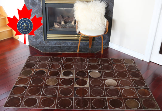 99767 Cowhide rug Patchwork Collection Quebecuir Premium