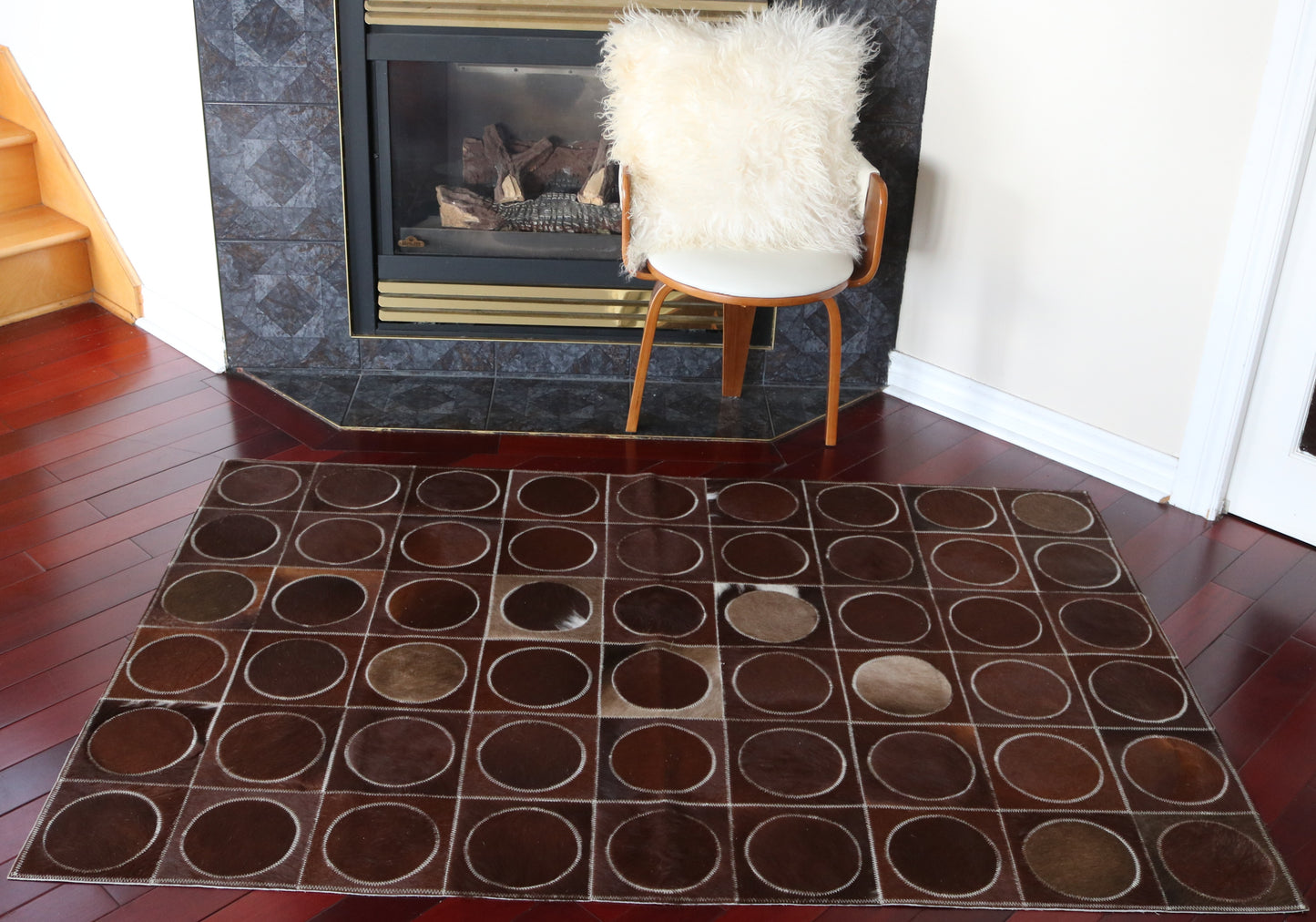 99767 Cowhide rug Patchwork Collection Quebecuir Premium