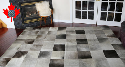 99769 Cowhide rug Patchwork Collection Quebecuir Premium SUPER   BIG SIZE XXXL