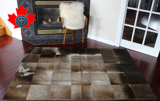 99776 Cowhide rug Patchwork Collection Quebecuir Premium    BIG SIZE XXL