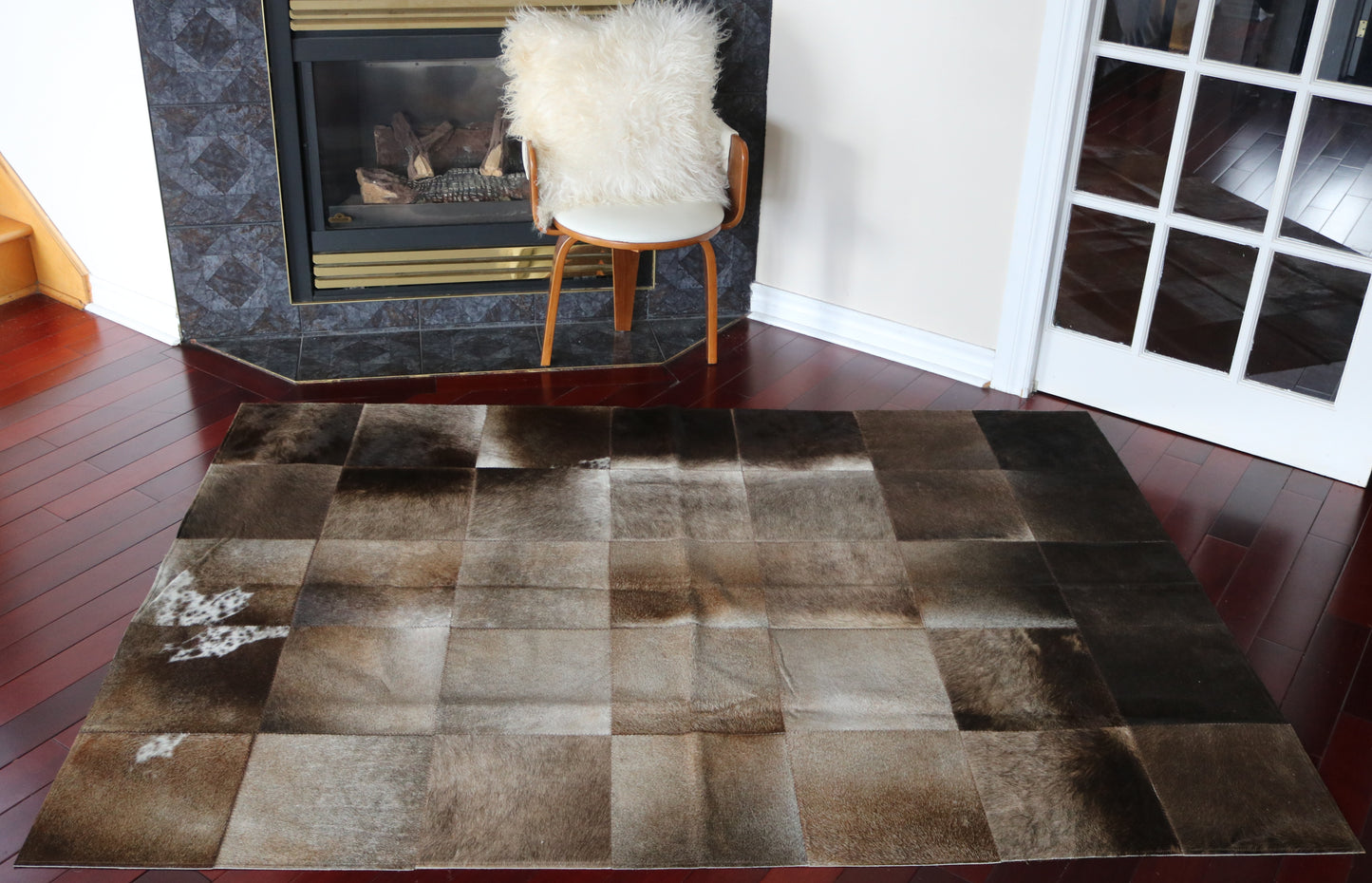 99776 Cowhide rug Patchwork Collection Quebecuir Premium    BIG SIZE XXL