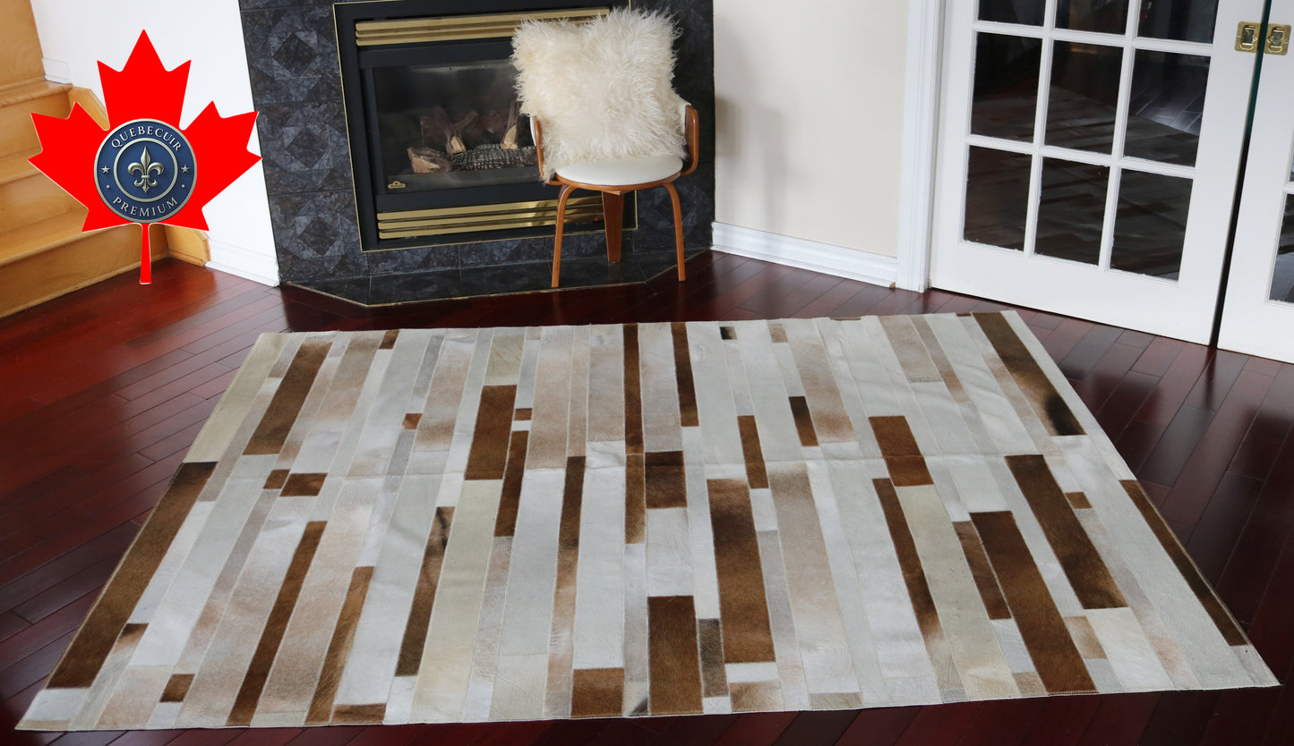 99777 Cowhide rug Patchwork Collection Quebecuir Premium    BIG SIZE XXL