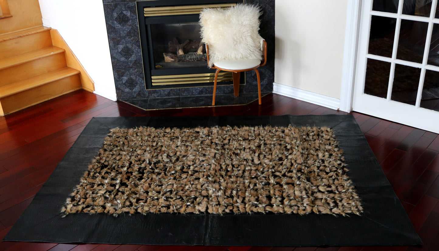 99778 Cowhide rug Patchwork Collection Quebecuir Premium SUPER   BIG SIZE XXXL