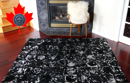 99781 Cowhide rug Patchwork Collection Quebecuir Premium