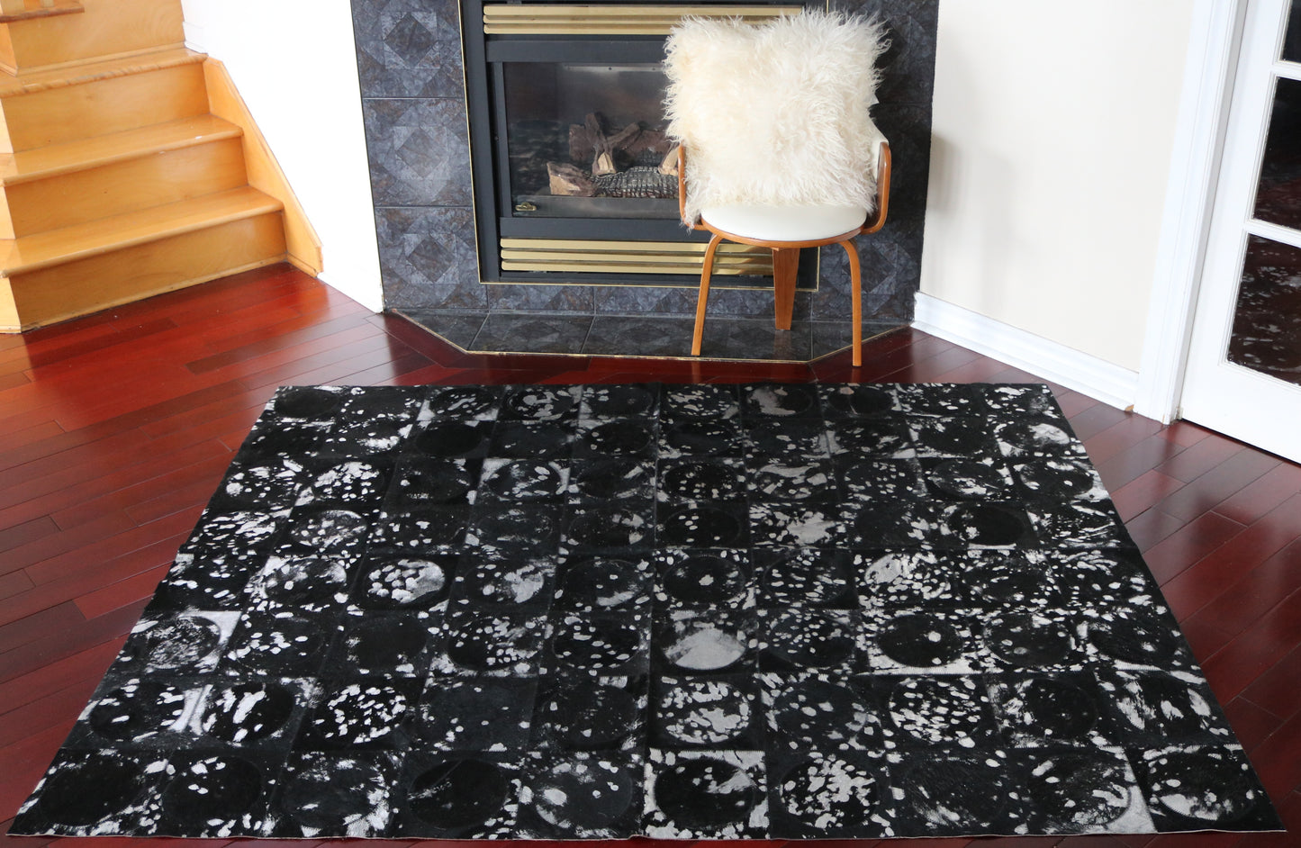 99781 Cowhide rug Patchwork Collection Quebecuir Premium