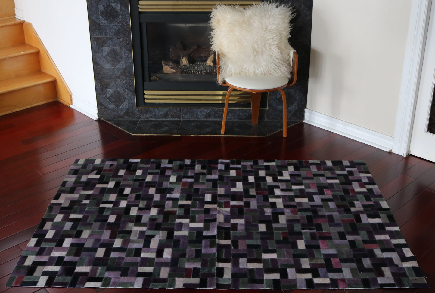 99783 Cowhide rug Patchwork Collection Quebecuir Premium