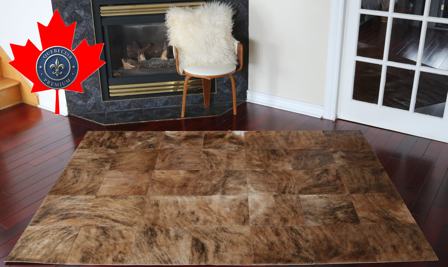 99784 Cowhide rug Patchwork Collection Quebecuir Premium