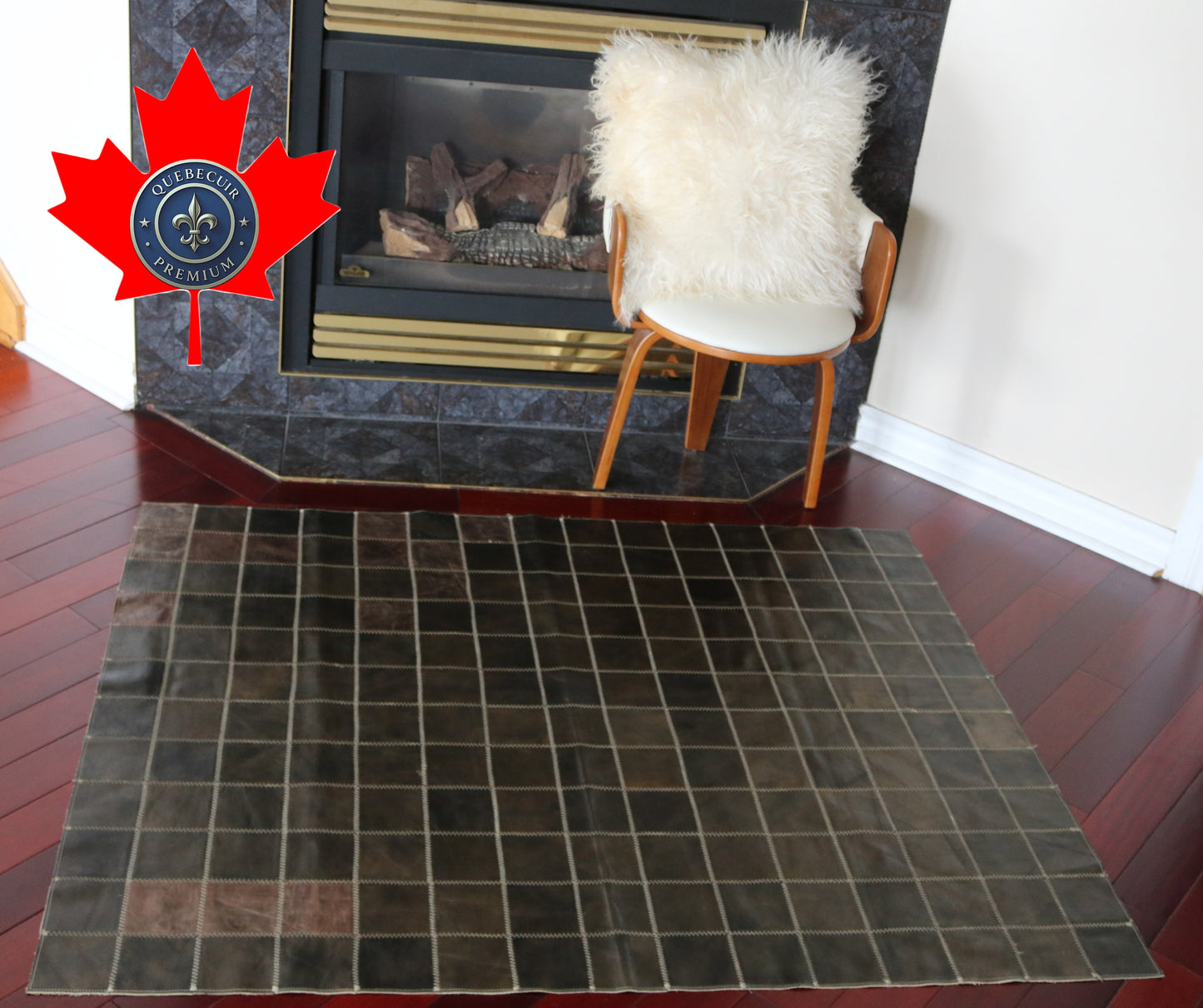 99785 Cowhide rug Patchwork Collection Quebecuir Premium