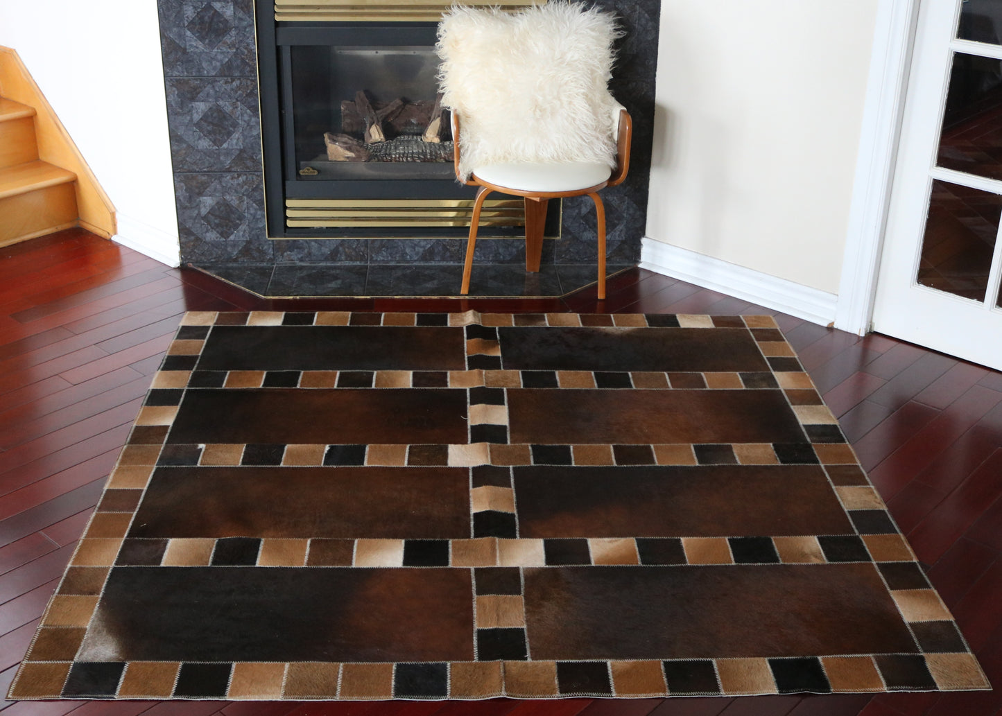 99786 Cowhide rug Patchwork Collection Quebecuir Premium