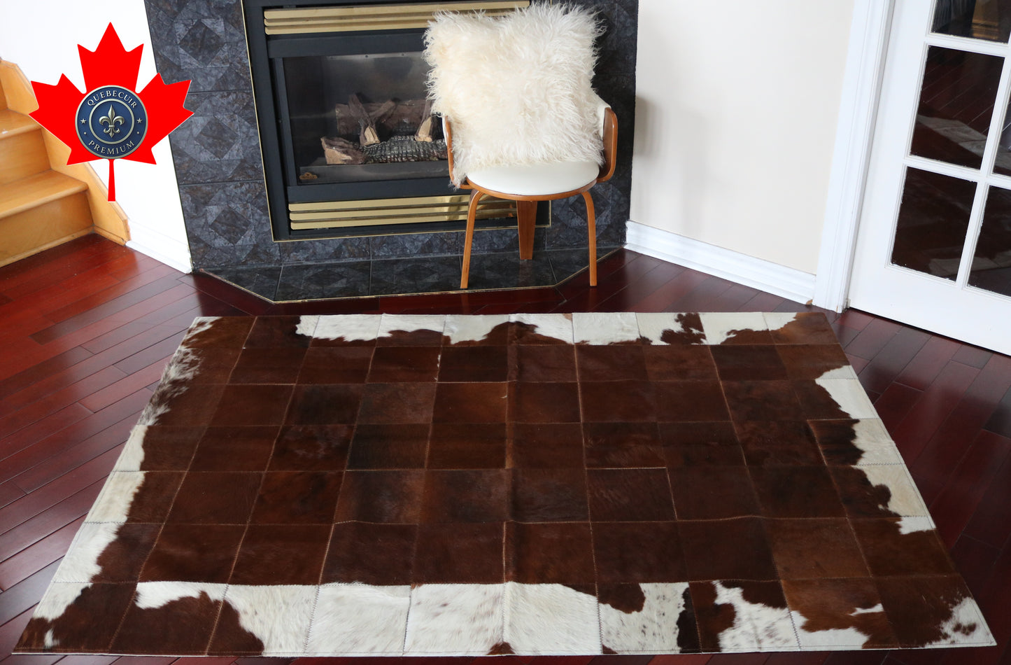 99788 Cowhide rug Patchwork Collection Quebecuir Premium