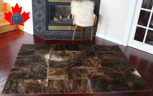99789 Cowhide rug Patchwork Collection Quebecuir Premium