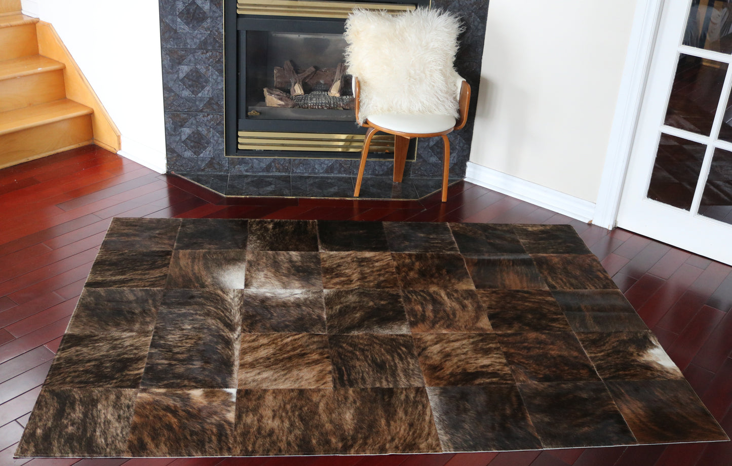 99789 Cowhide rug Patchwork Collection Quebecuir Premium