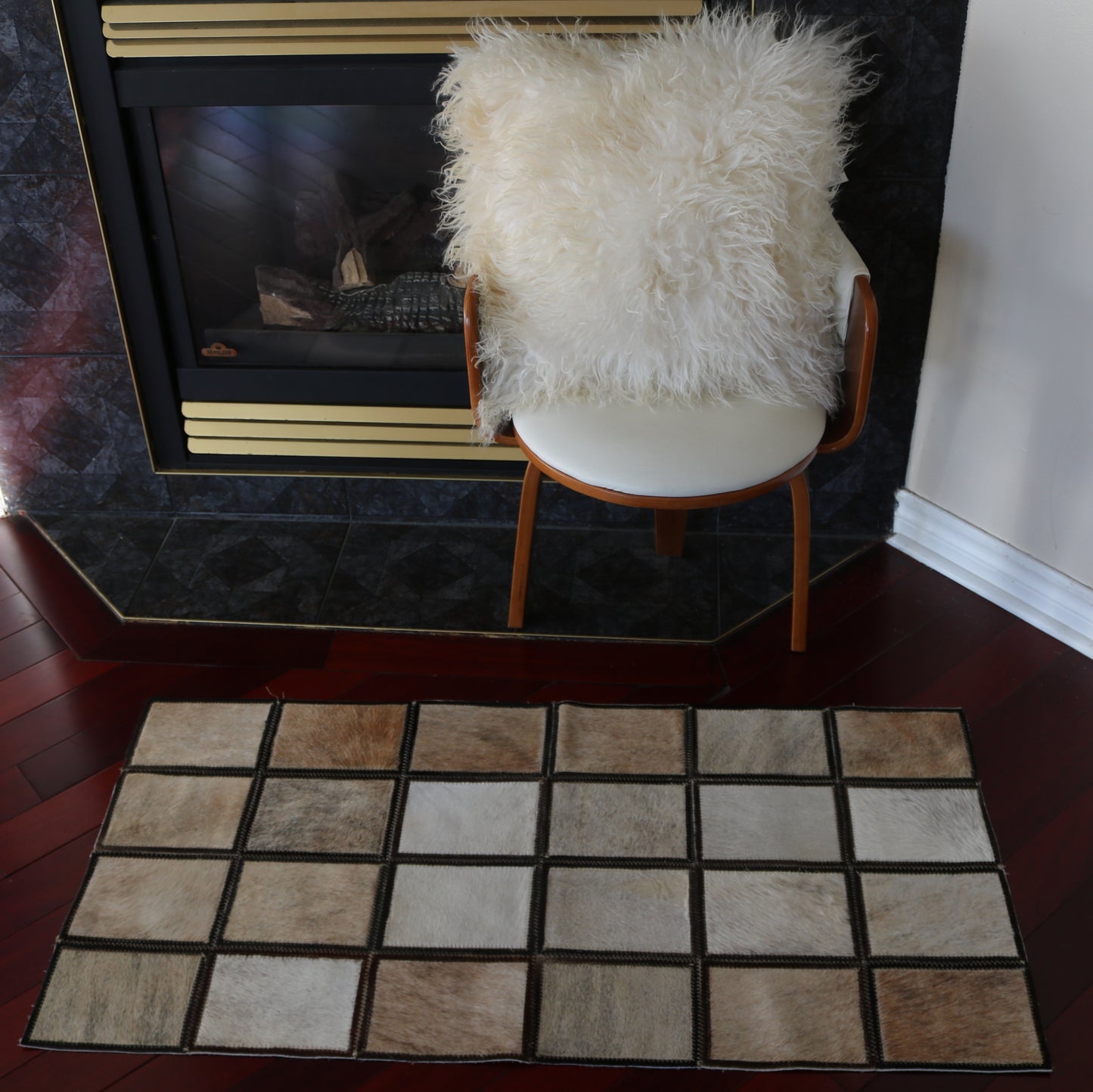 99796 Cowhide rug Patchwork Collection Quebecuir Premium