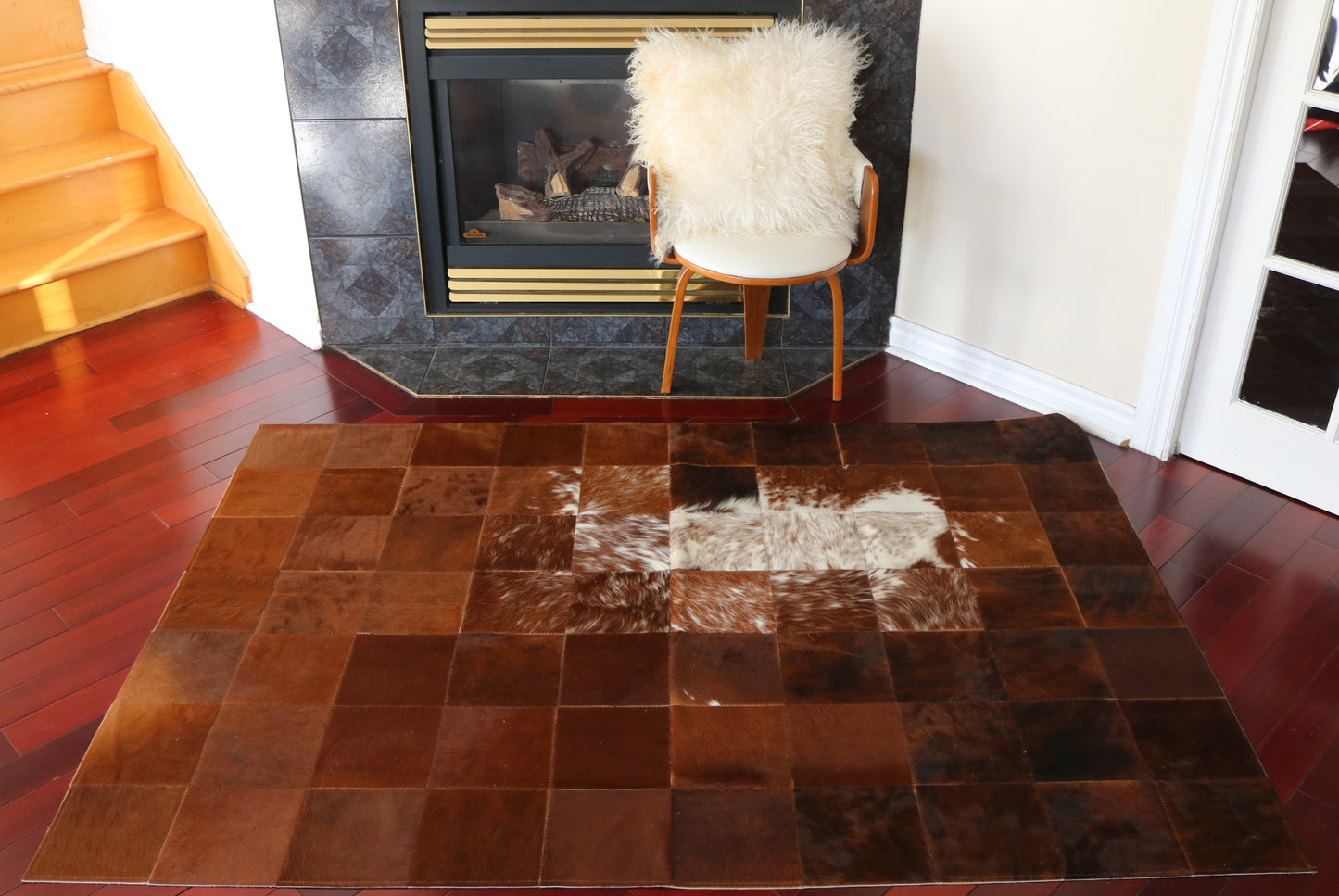 99798 Cowhide rug Patchwork Collection Quebecuir Premium