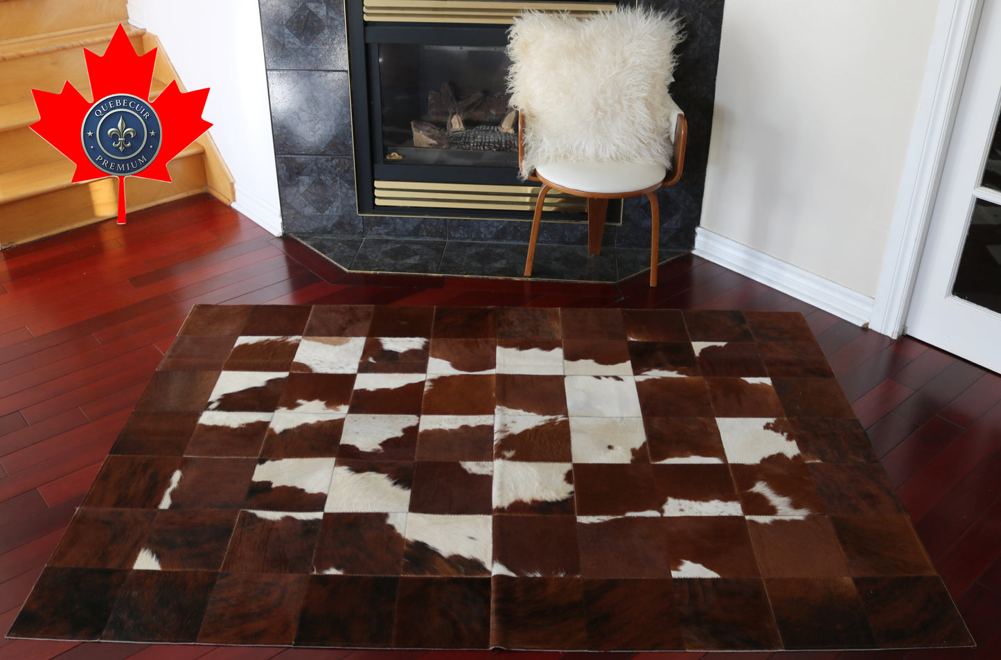 99799 Cowhide rug Patchwork Collection Quebecuir Premium
