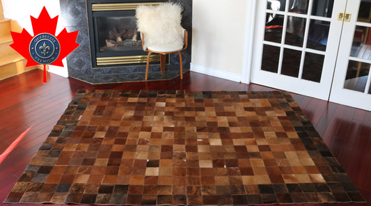 99800 Cowhide rug Patchwork Collection Quebecuir Premium
