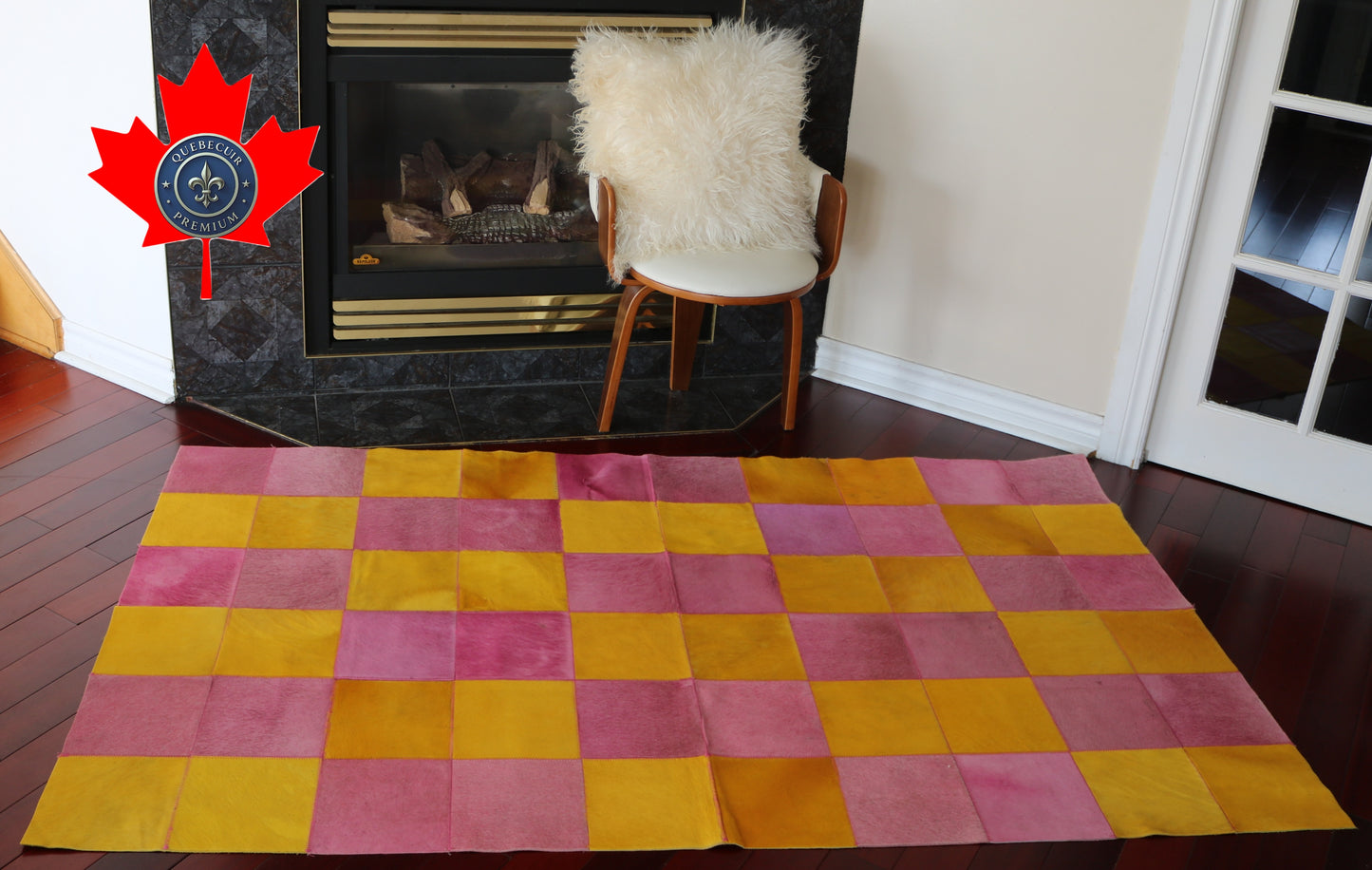 99804 Cowhide rug Patchwork Collection Quebecuir Premium