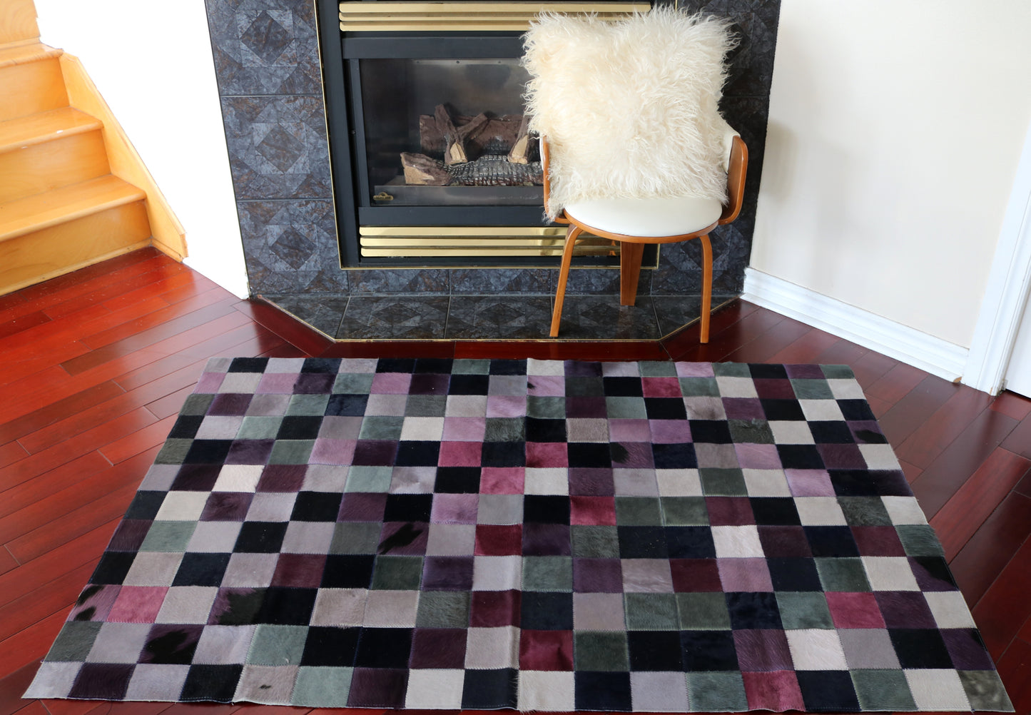 99805 Cowhide rug Patchwork Collection Quebecuir Premium