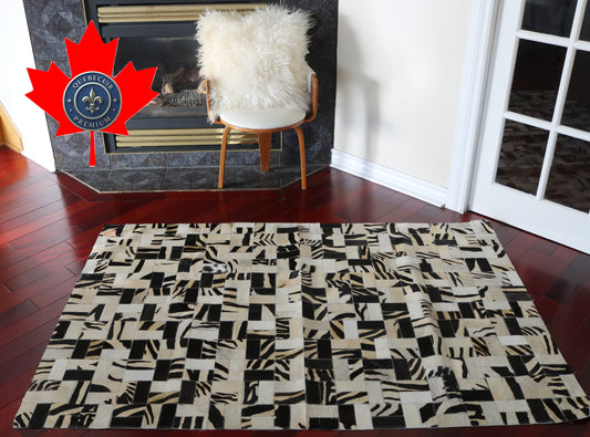 99806 Cowhide rug Patchwork Collection Quebecuir Premium