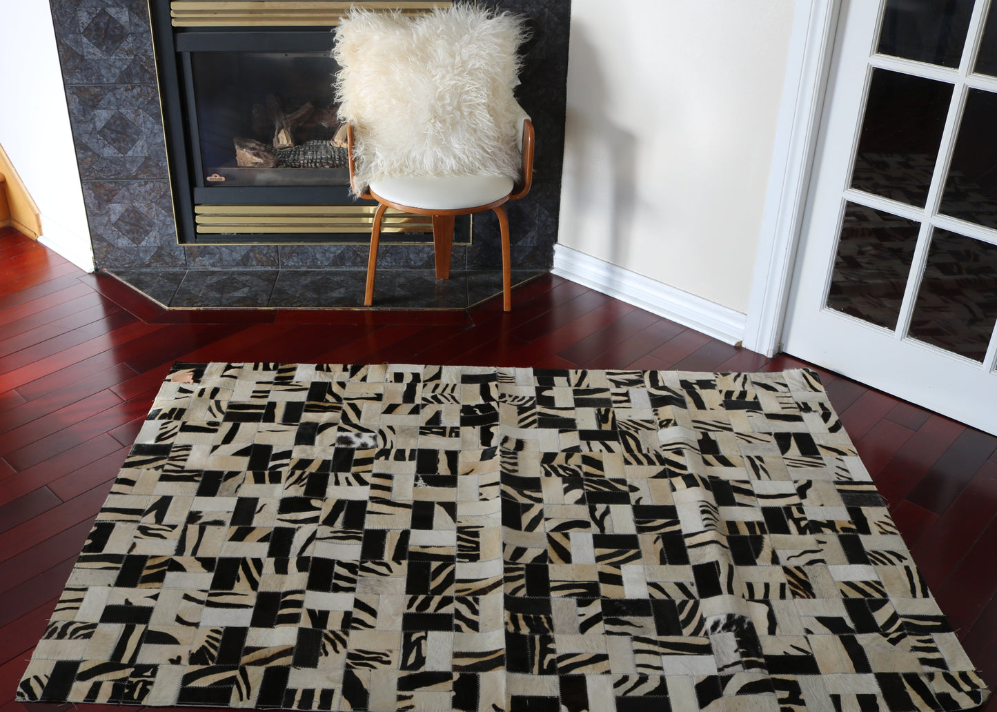 99806 Cowhide rug Patchwork Collection Quebecuir Premium