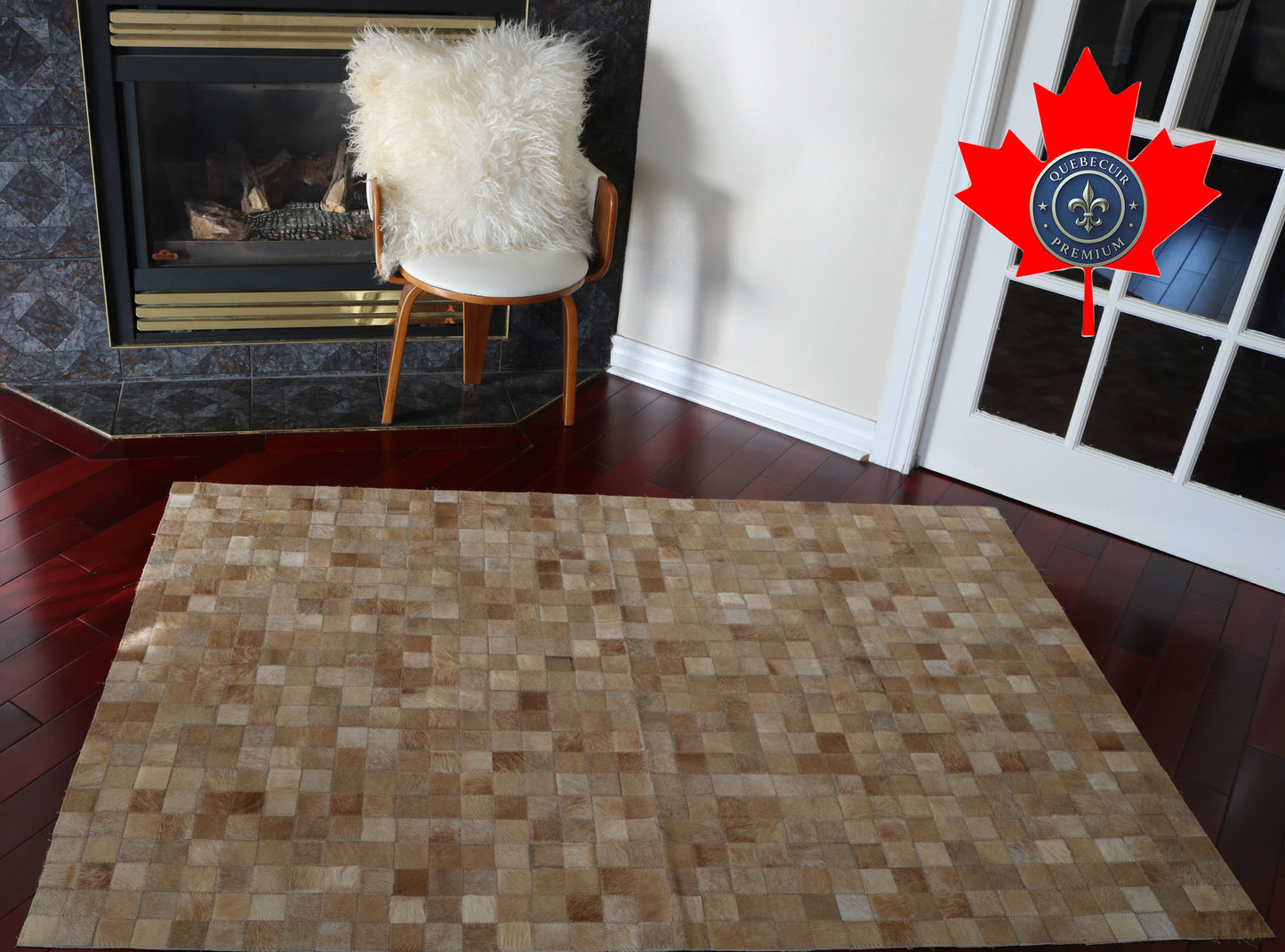 99807 Cowhide rug Patchwork Collection Quebecuir Premium