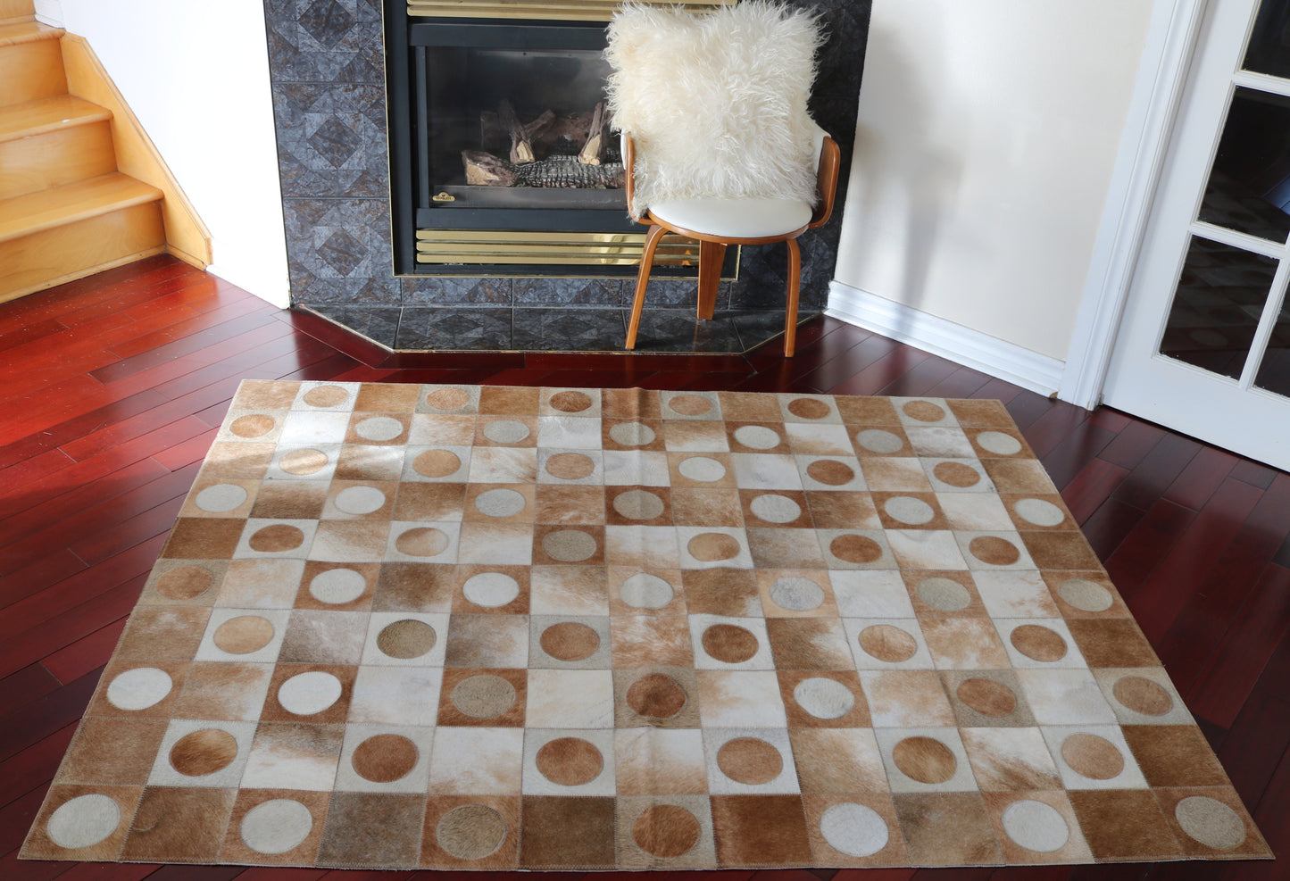 99808 Cowhide rug Patchwork Collection Quebecuir Premium