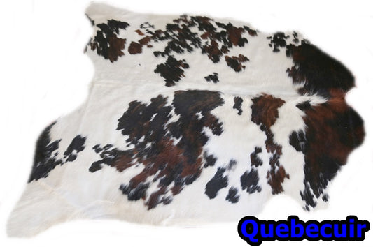 98174 - Tapis en peau de vache TRICOLORE - Collection Quebecuir Premium