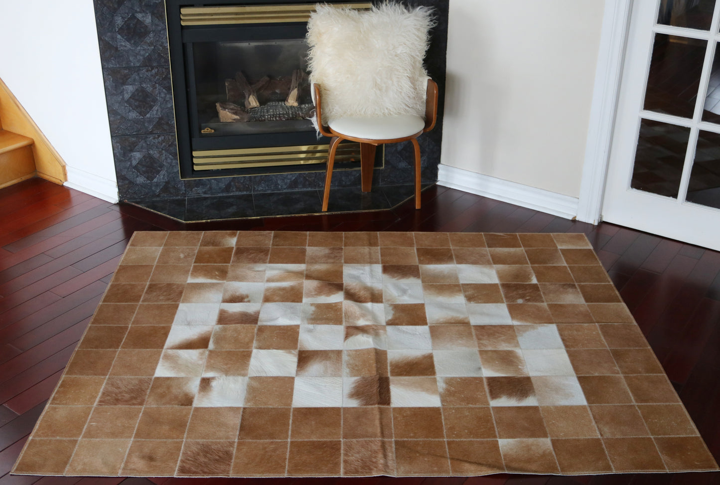 99817 Cowhide rug Patchwork Collection Quebecuir Premium