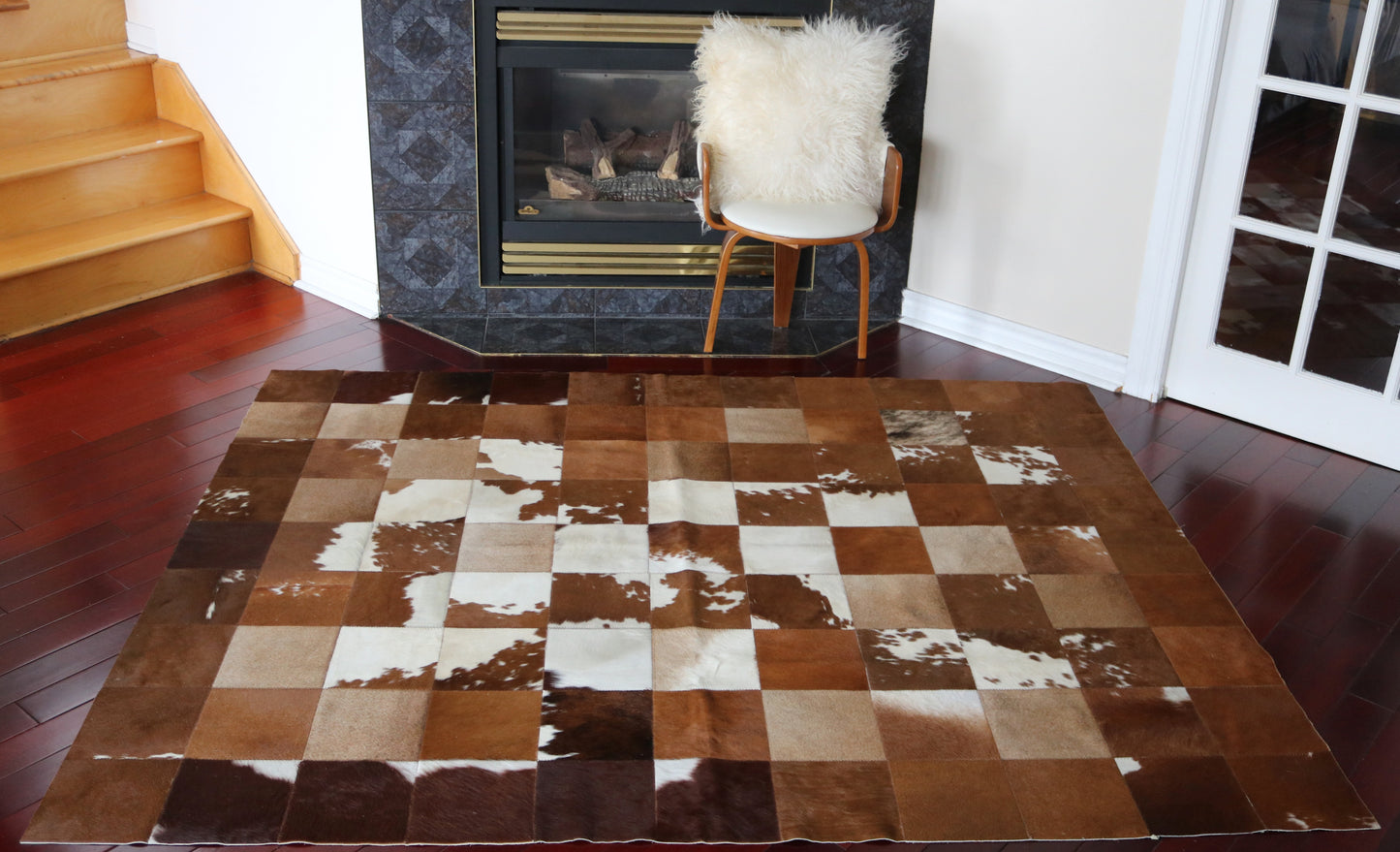 99818 Cowhide rug Patchwork Collection Quebecuir Premium
