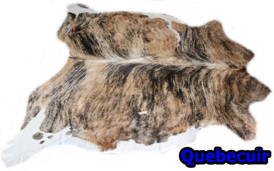 98179 - Cowhide Rug Tapis Peau de Vache BRINDLE LIGHT - Collection Quebecuir Premium